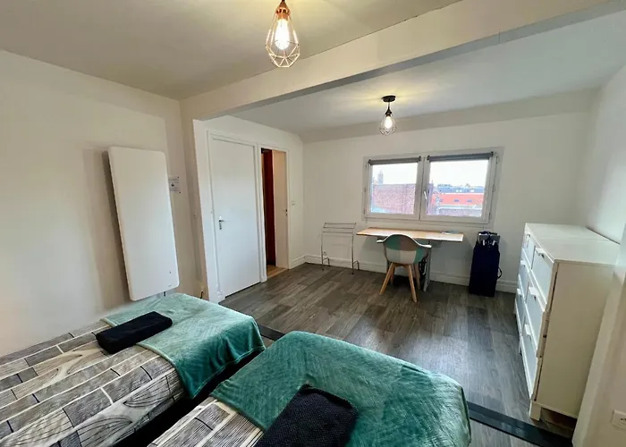 Apartment Le Jacquard Roof Top- Duplex Spacieux -hypercentre Calais