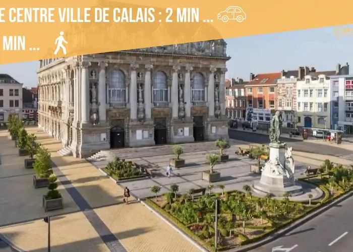 Apartment Le Jacquard Roof Top- Duplex Spacieux -hypercentre Calais